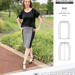Pdf sewing pattern S1015 Elle panelled skirt Sinclair Patterns