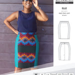 Pdf sewing pattern S1015 Elle panelled skirt Sinclair Patterns