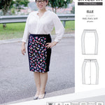 Pdf sewing pattern S1015 Elle panelled skirt Sinclair Patterns