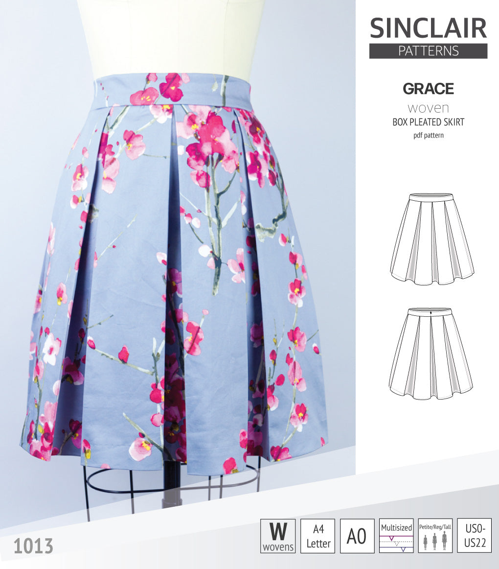 Box pleated skirt with pockets tutorial new arrivals