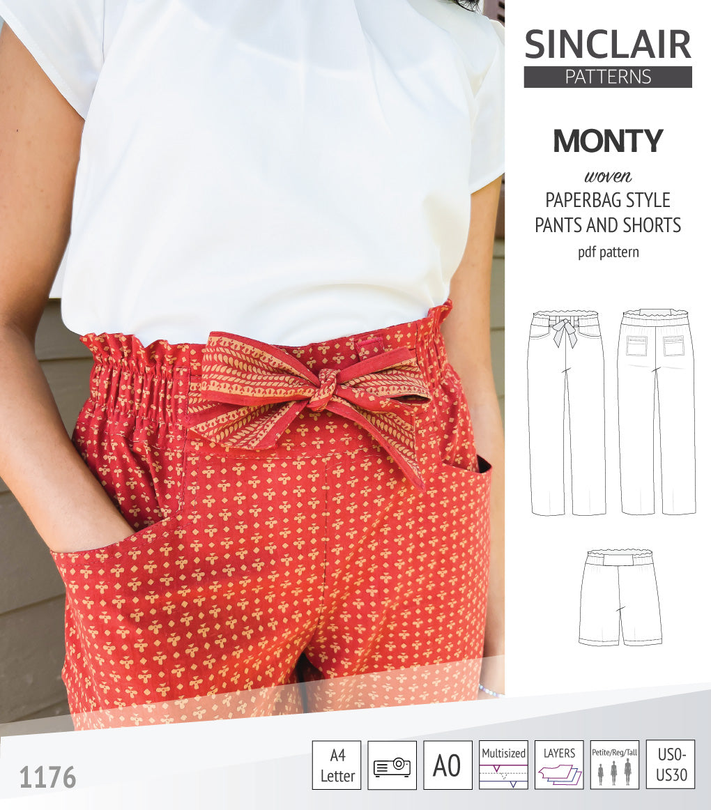 Paper bag shorts pattern online