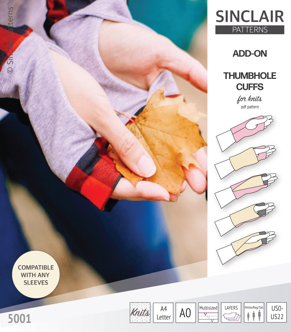 Easy thumbhole cuffs