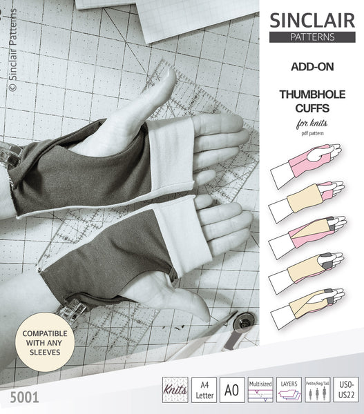 Thumbhole cuffs pack add on (PDF) - Sinclair Patterns