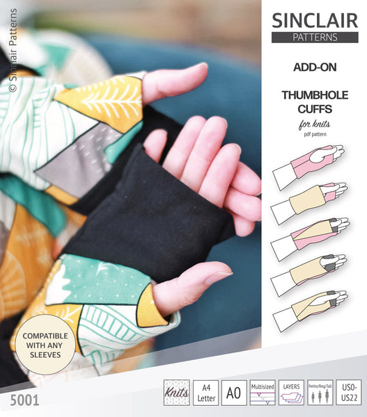 Thumbhole cuffs pack add on (PDF) - Sinclair Patterns