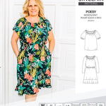 Sinclair Patterns S1085 Poesy peasant style blouse tunic and dress for woven and knit fabrics