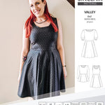 Sinclair Patterns S1086 Valley fit and flare skater dress for knit fabrics pdf sewing pattern