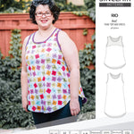 Sinclair Patterns Rio racerback tank top and jersey dress pdf sewing patterns for women