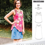 Sinclair Patterns Rio racerback tank top and jersey dress pdf sewing patterns for women