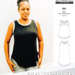 Sinclair Patterns Rio racerback tank top and jersey dress pdf sewing patterns for women