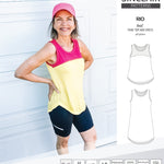 Sinclair Patterns Rio racerback tank top and jersey dress pdf sewing patterns for women