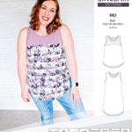 Sinclair Patterns Rio racerback tank top and jersey dress pdf sewing patterns for women