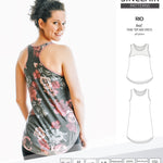 Sinclair Patterns Rio racerback tank top and jersey dress pdf sewing patterns for women