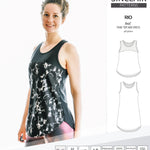 Sinclair Patterns Rio racerback tank top and jersey dress pdf sewing patterns for women
