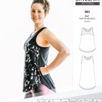 Sinclair Patterns Rio racerback tank top and jersey dress pdf sewing patterns for women