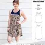 Sinclair Patterns Rio racerback tank top and jersey dress pdf sewing patterns for women