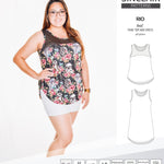 Sinclair Patterns Rio racerback tank top and jersey dress pdf sewing patterns for women