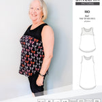 Sinclair Patterns Rio racerback tank top and jersey dress pdf sewing patterns for women
