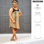 Sinclair Patterns Rio racerback tank top and jersey dress pdf sewing patterns for women