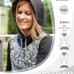 Pdf sewing pattern Kirra knit hoodie with welt pockets and panels by Sinclair Patterns