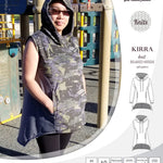 Pdf sewing pattern Kirra knit hoodie with welt pockets and panels by Sinclair Patterns