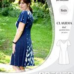 PDF Sewing pattern Sinclair Patterns S1046 Claudia godet style knit dress or tunic with flutter sleeves