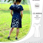 PDF Sewing pattern Sinclair Patterns S1046 Claudia godet style knit dress or tunic with flutter sleeves