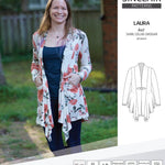 Sinclair Patterns S1054 Laura shawl collar cardigan top for women pdf sewing pattern
