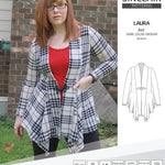 Sinclair Patterns S1054 Laura shawl collar cardigan top for women pdf sewing pattern
