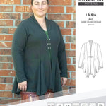 Sinclair Patterns S1054 Laura shawl collar cardigan top for women pdf sewing pattern
