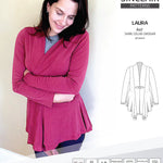 Sinclair Patterns S1054 Laura shawl collar cardigan top for women pdf sewing pattern