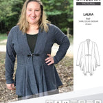 Sinclair Patterns S1054 Laura shawl collar cardigan top for women pdf sewing pattern