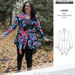 Sinclair Patterns S1054 Laura shawl collar cardigan top for women pdf sewing pattern