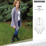 Sinclair Patterns S1054 Laura shawl collar cardigan top for women pdf sewing pattern