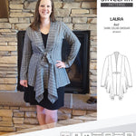 Sinclair Patterns S1054 Laura shawl collar cardigan top for women pdf sewing pattern