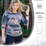 PDF Sewing pattern Sinclair Patterns S1043 Sienna drawstring dolman top