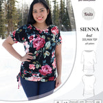 PDF Sewing pattern Sinclair Patterns S1043 Sienna drawstring dolman top