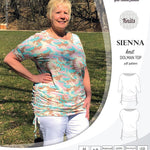 PDF Sewing pattern Sinclair Patterns S1043 Sienna drawstring dolman top