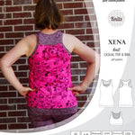 PDF Sewing pattern Sinclair Patterns S1040 Xena casual style racerback tank top and bra