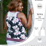 PDF Sewing pattern Sinclair Patterns S1040 Xena casual style racerback tank top and bra