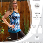 PDF Sewing pattern Sinclair Patterns S1040 Xena casual style racerback tank top and bra