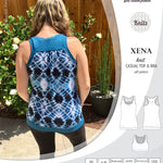 PDF Sewing pattern Sinclair Patterns S1040 Xena casual style racerback tank top and bra