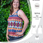 PDF Sewing pattern Sinclair Patterns S1040 Xena casual style racerback tank top and bra