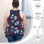 PDF Sewing pattern Sinclair Patterns S1040 Xena casual style racerback tank top and bra