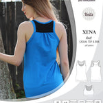 PDF Sewing pattern Sinclair Patterns S1040 Xena casual style racerback tank top and braPDF Sewing pattern Sinclair Patterns S1040 Xena casual style racerback tank top and bra