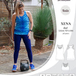 PDF Sewing pattern Sinclair Patterns S1040 Xena casual style racerback tank top and bra
