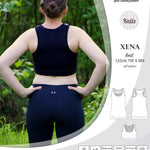 PDF Sewing pattern Sinclair Patterns S1040 Xena casual style racerback tank top and bra