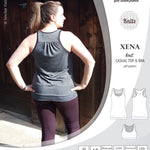 PDF Sewing pattern Sinclair Patterns S1040 Xena casual style racerback tank top and bra