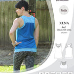 PDF Sewing pattern Sinclair Patterns S1040 Xena casual style racerback tank top and bra