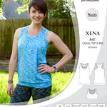PDF Sewing pattern Sinclair Patterns S1040 Xena casual style racerback tank top and bra