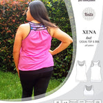 PDF Sewing pattern Sinclair Patterns S1040 Xena casual style racerback tank top and bra